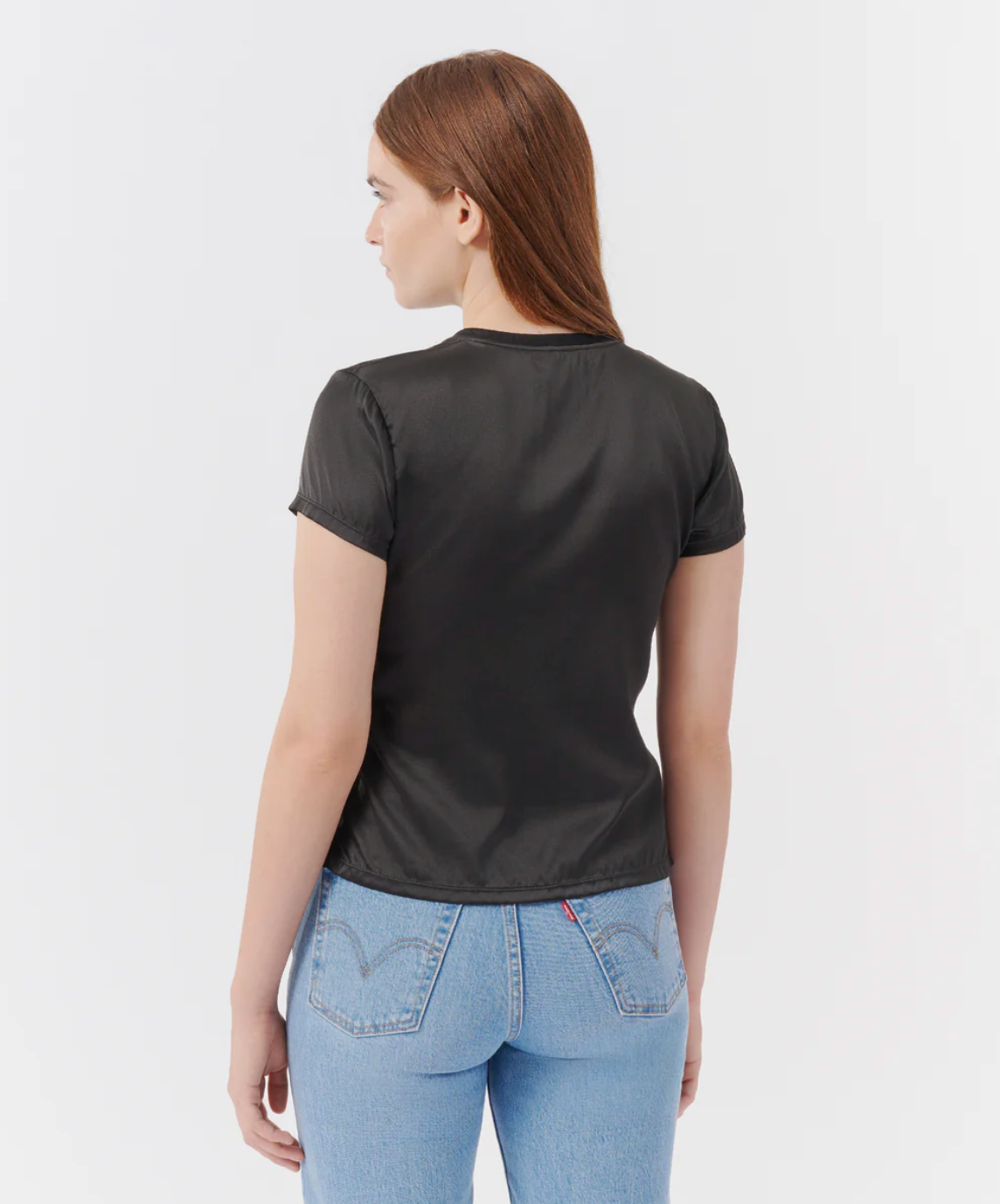 Stretch Charmeuse Tee