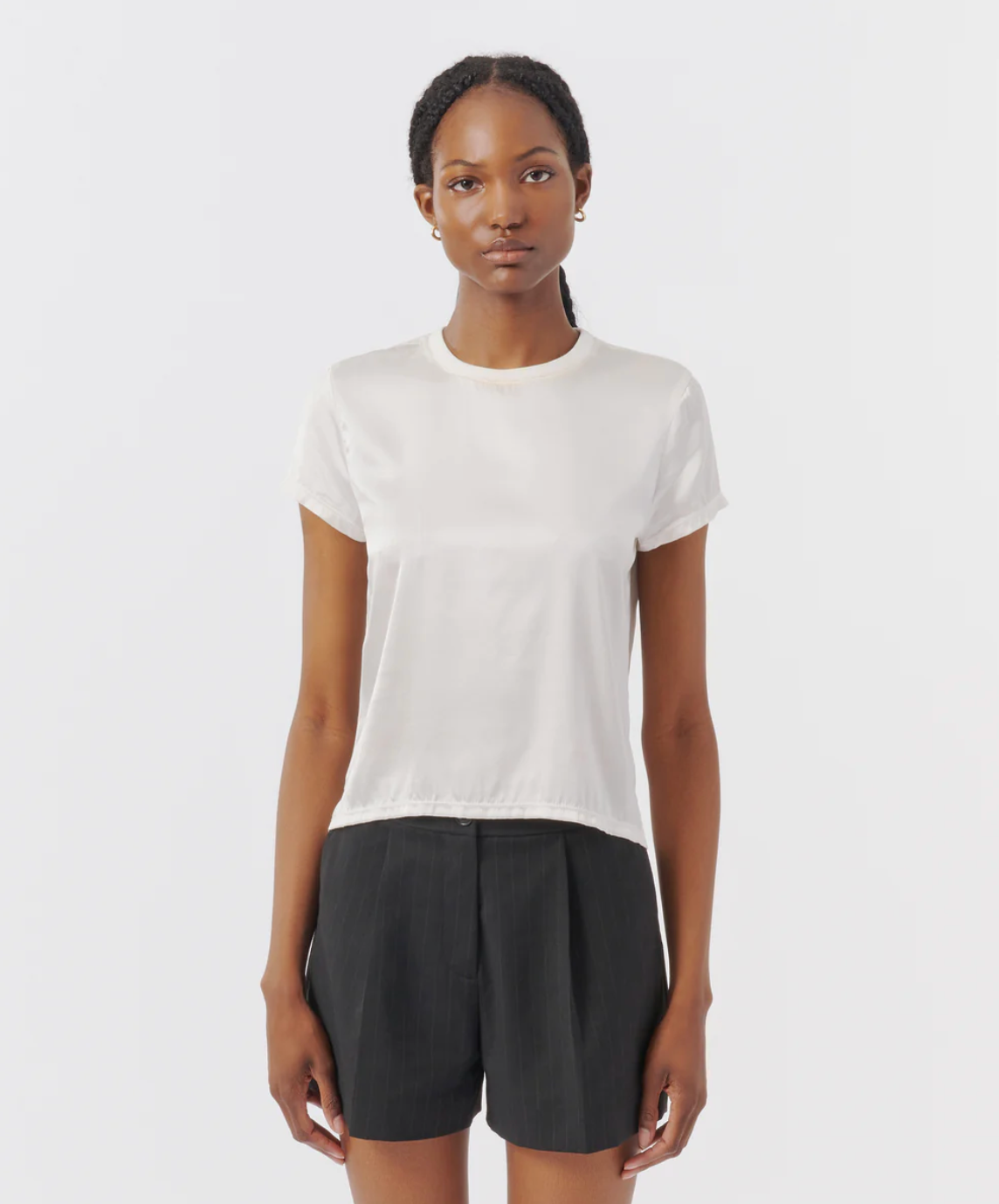 Stretch Charmeuse Tee
