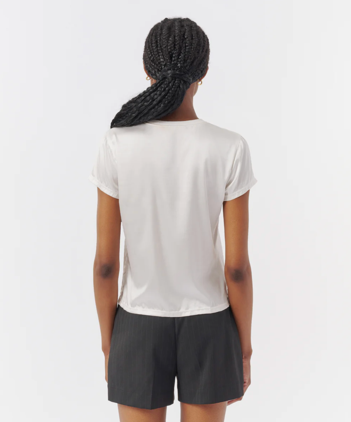 Stretch Charmeuse Tee