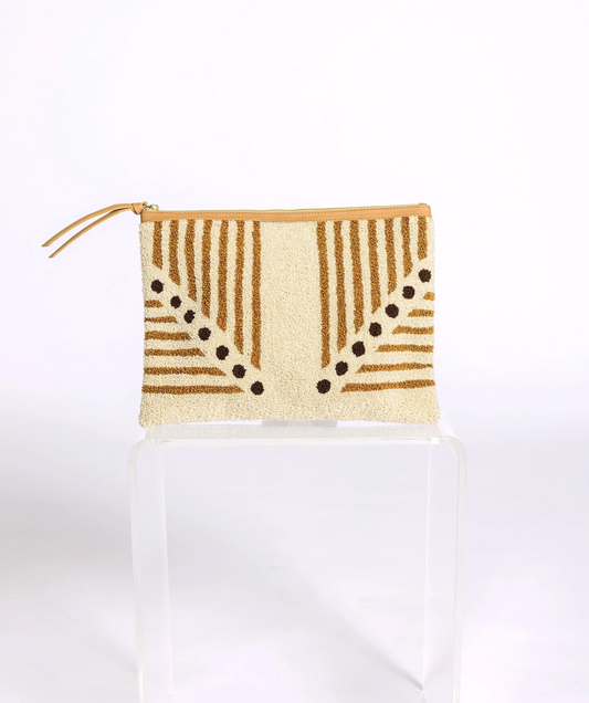 Lusso Stripe Clutch