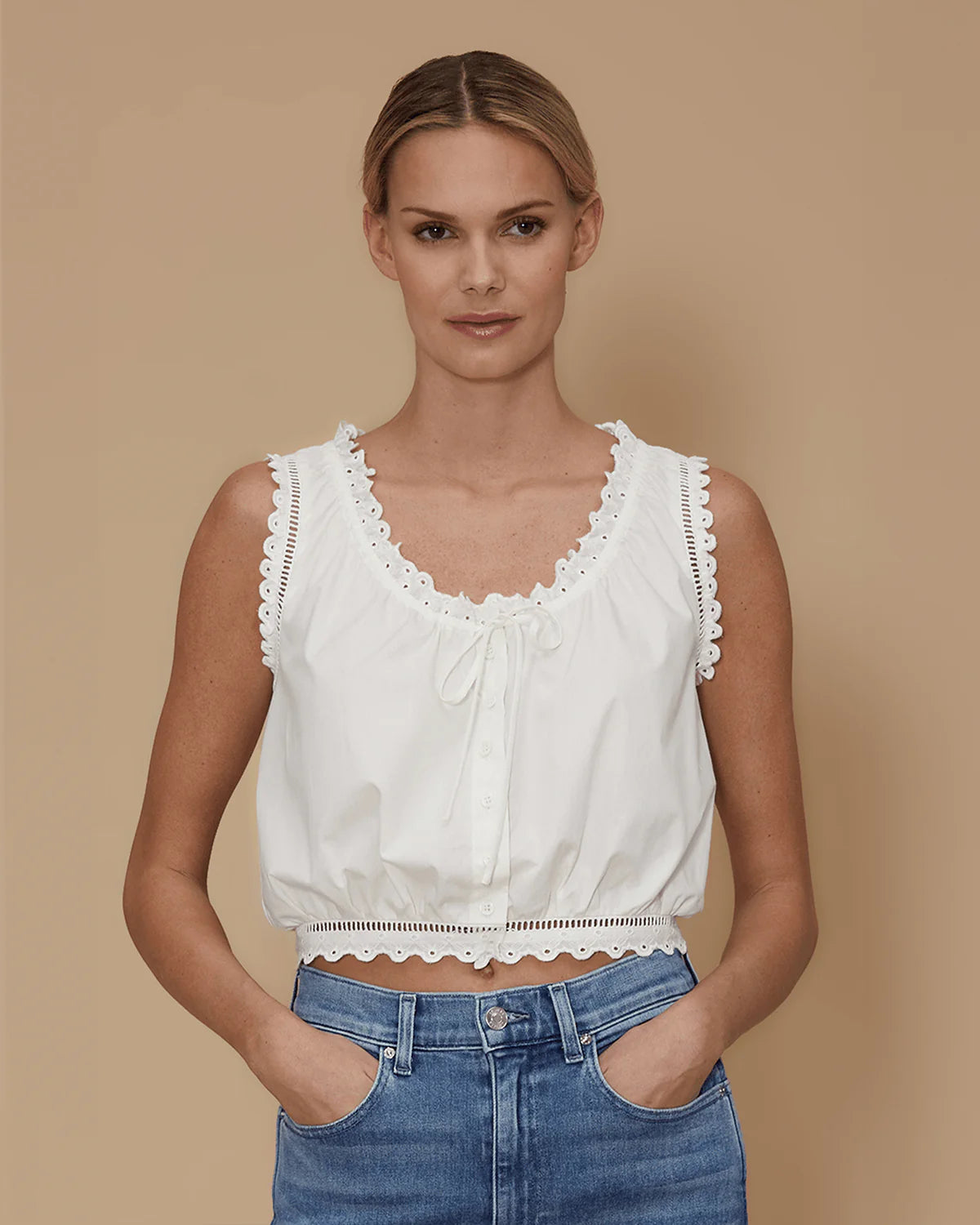 Eyelet Cami