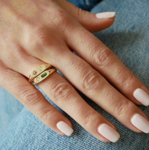 Diamond and Pink Sapphire Treasure Ring