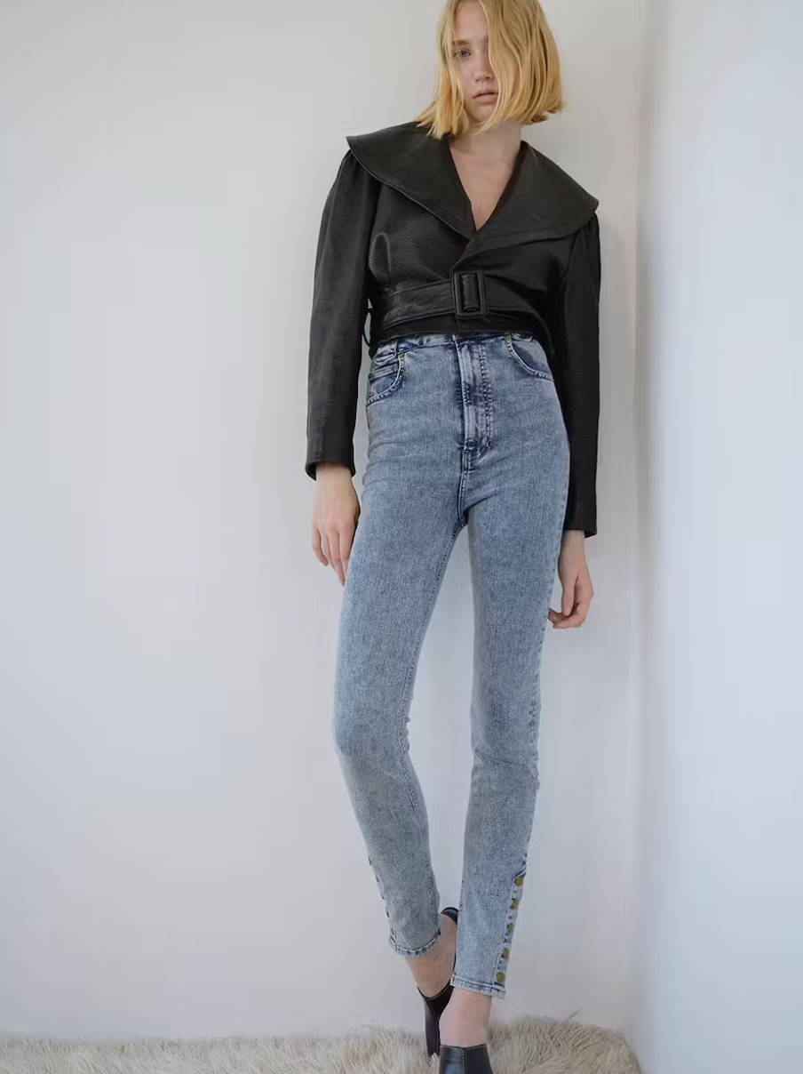 The Snapped Denim Legging
