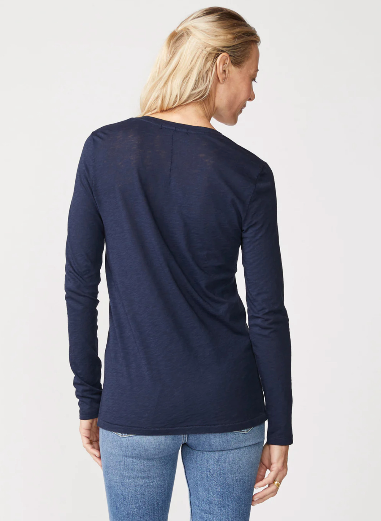 Supima Slub Jersey V-neck Tee