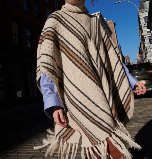 T Chevron Poncho