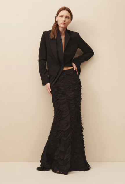 Bianca Asym Double Lapel Jacket