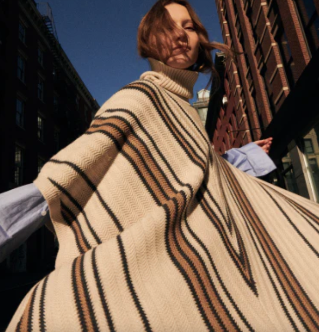 T Chevron Poncho