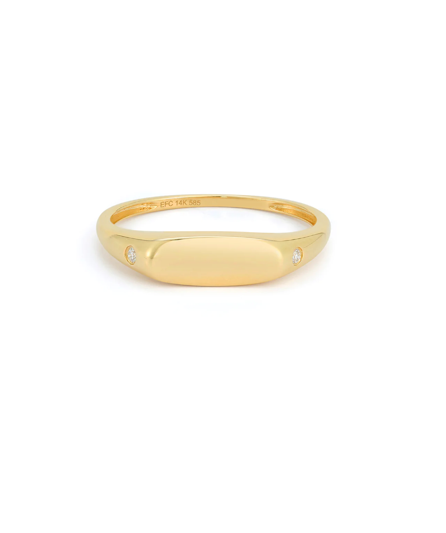 Golf Treasure Ring with Diamond Detail