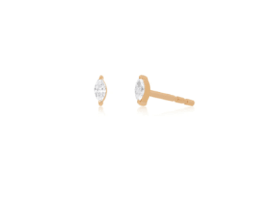 Baby Marquise Diamond Stud Earring - EnlightenLiving