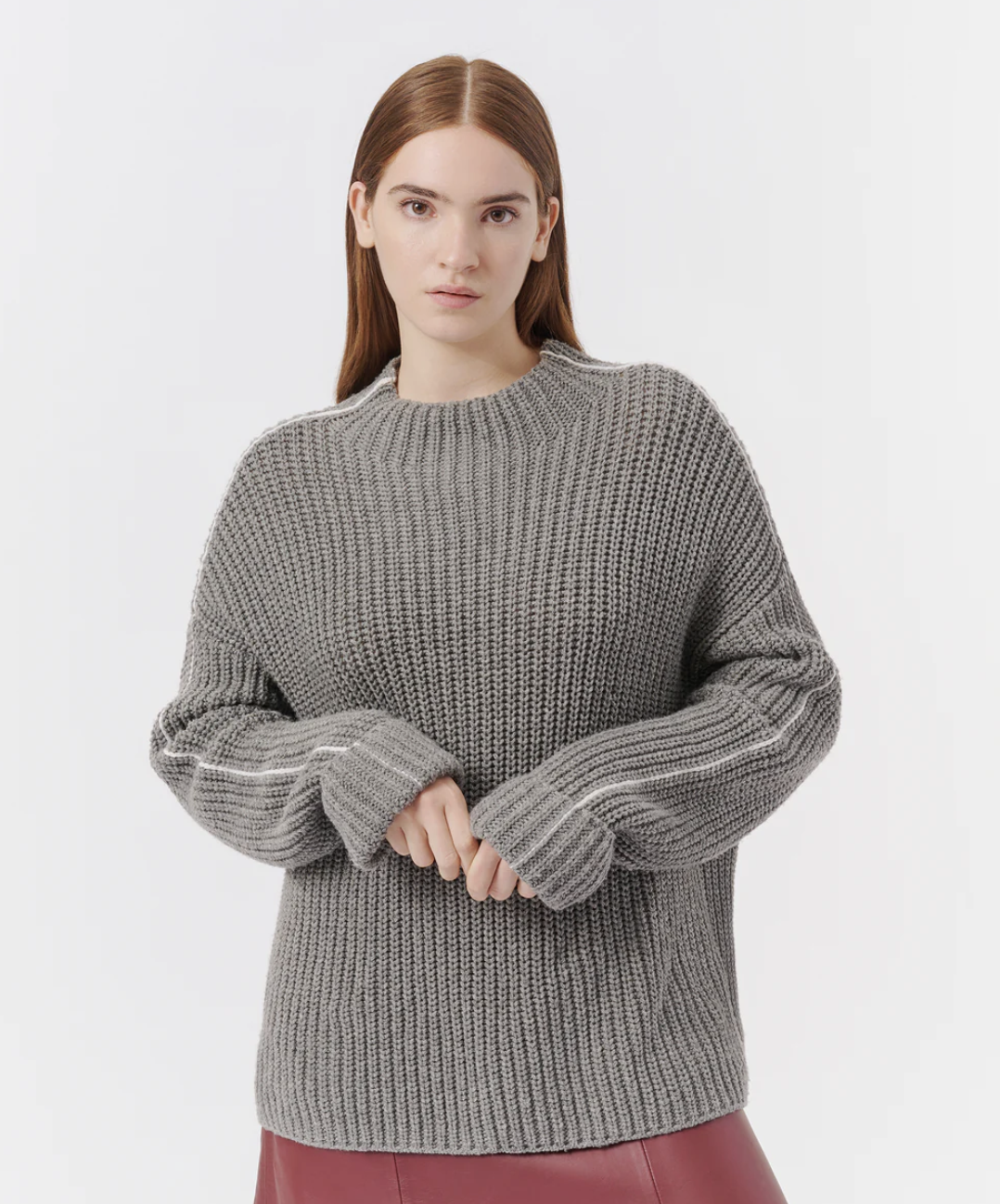 Chunky Merino Wool Blend Sweater