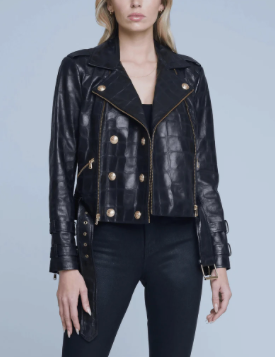 Billie Belted Leather Jacket 40% OFF