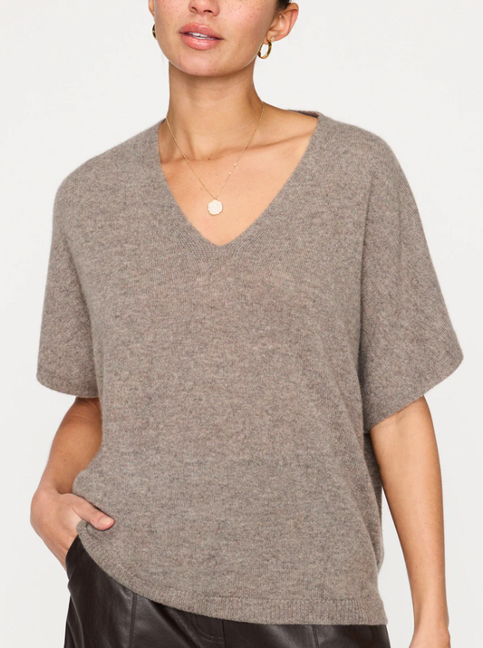 Ophi Vee Short Sleeve Sweater