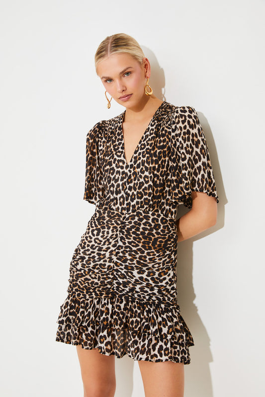 Cherry Leopard Dress