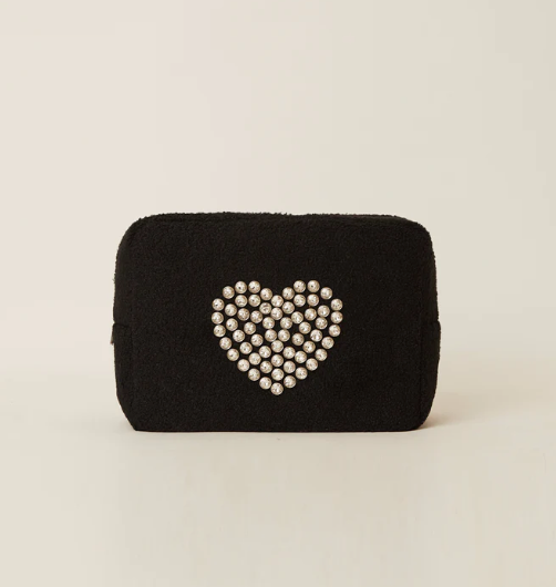 Heart Crystal Cosmetic Bag