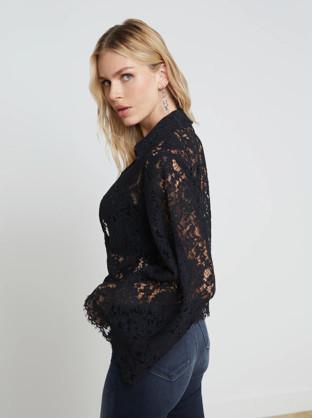Carter Long Sleeve Lace Blouse
