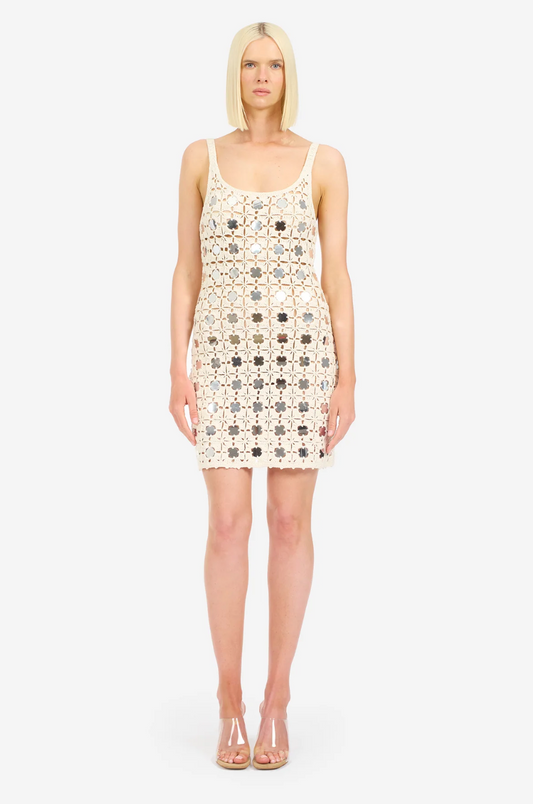 Gypset Crochet Mirrored Mini Dress