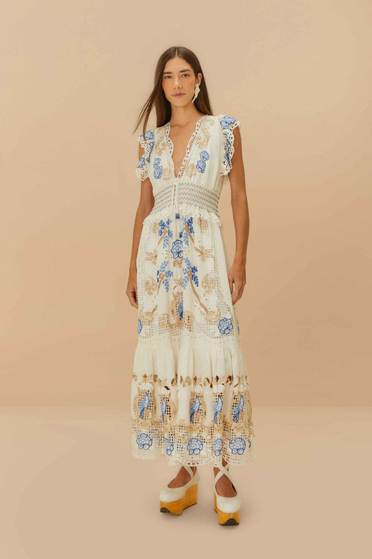 Romantic Richelieu Maxi Dress