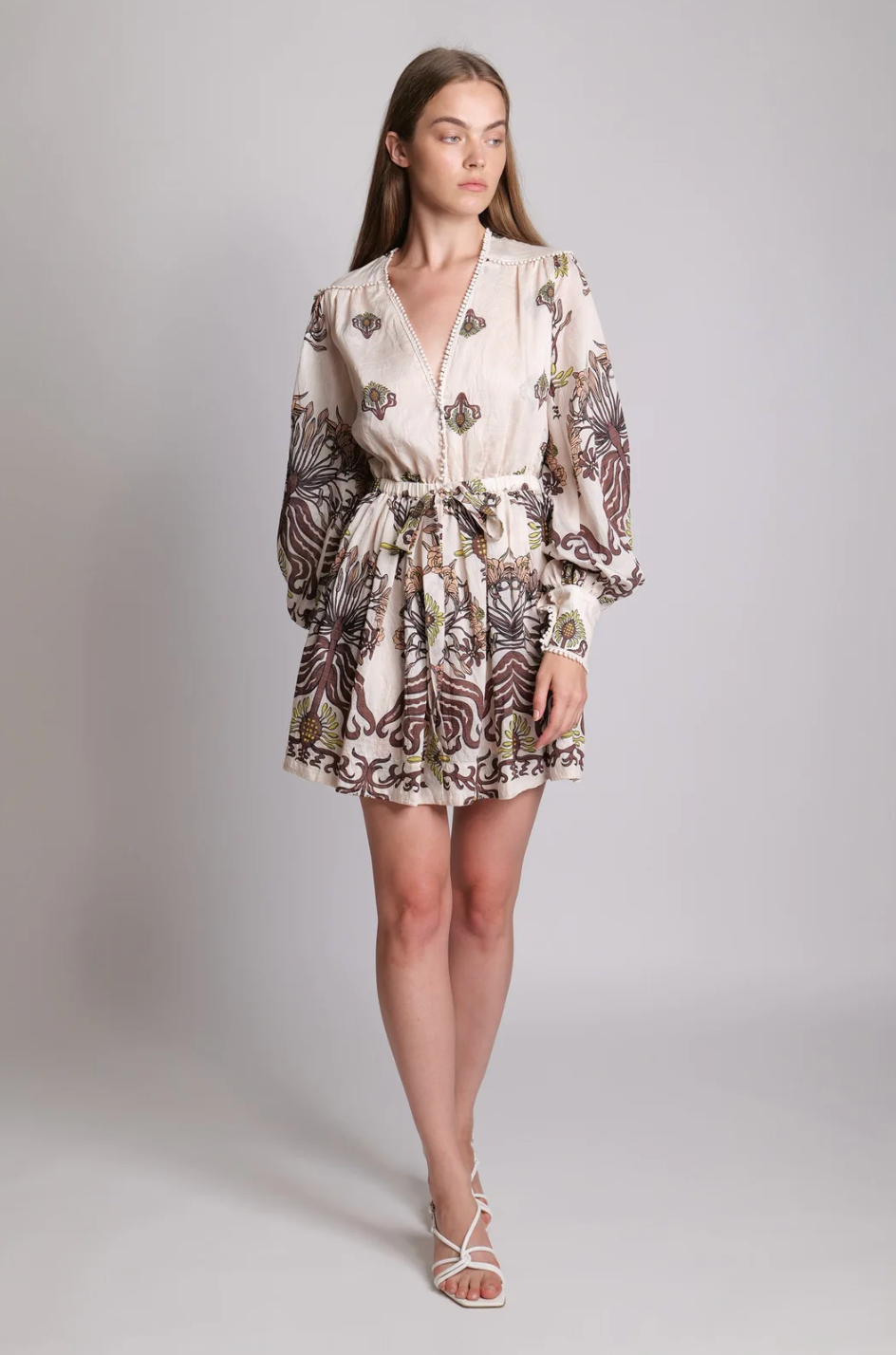 Charlotte Long Sleeve Printed Dress