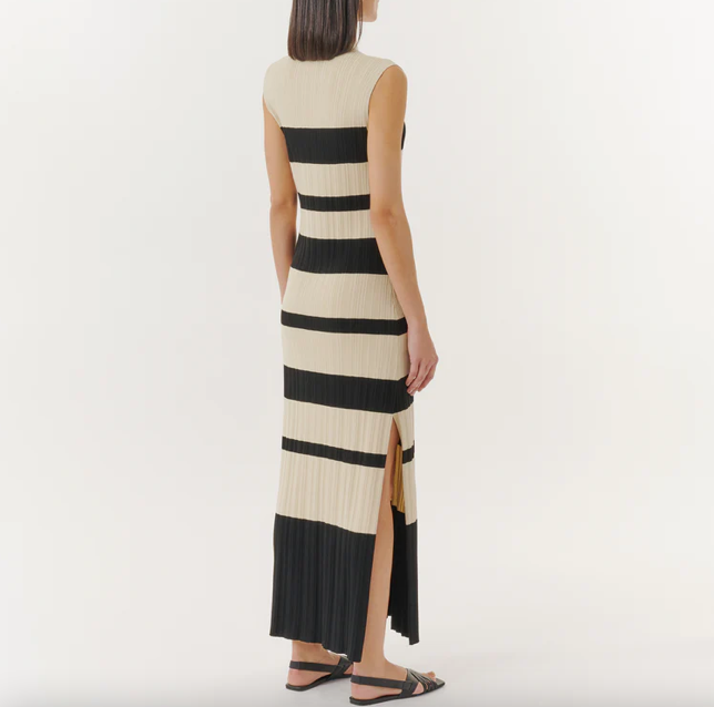 Variegated Stripe Maxi Dress