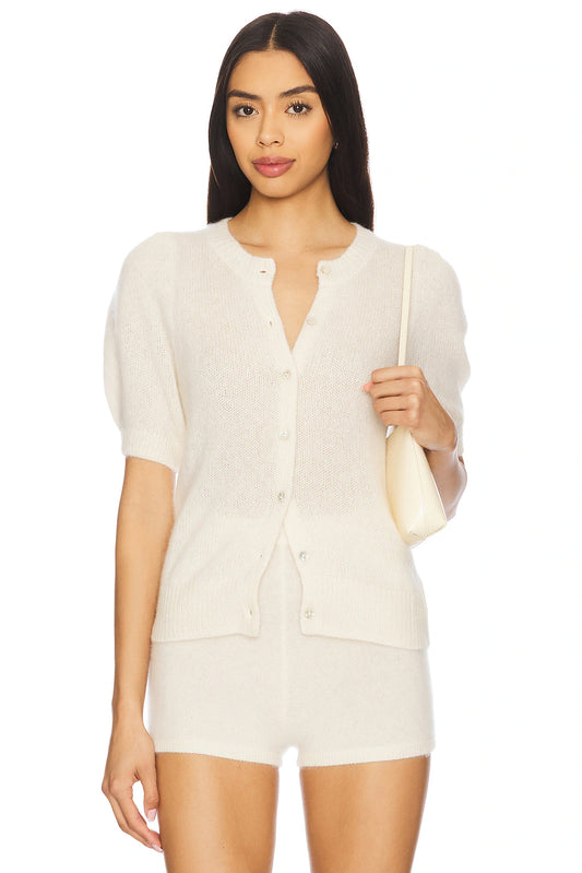 Sheila Puff-sleeve Cardigan
